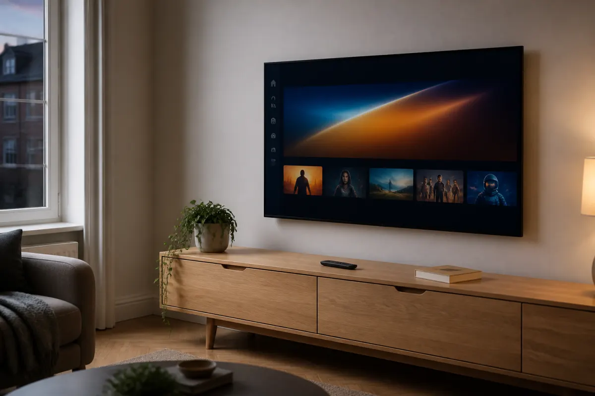 Living room TV ready for Firestick setup